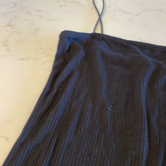 Mind Code Ribbed Spaghetti strap Midi Fitted Dress - Picture 2 of 5